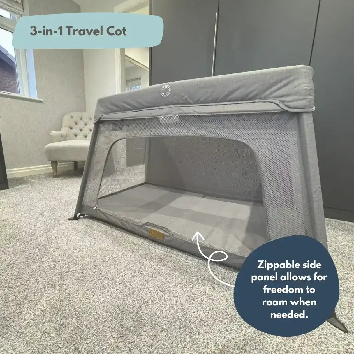 Sleep Thin Travel Cot Travel Crib Babymoov Moov Comfy 3-in-1