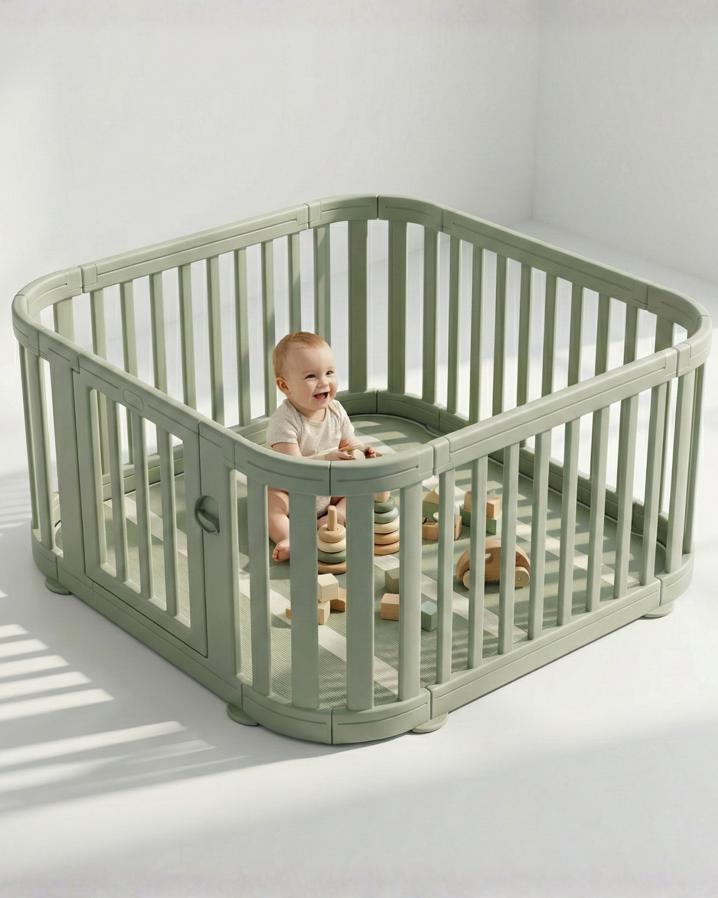 All Stars Green Baby Playpen – Indoor & Outdoor