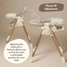 baby high chair with adjustable recline