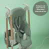 green folding baby highchair 