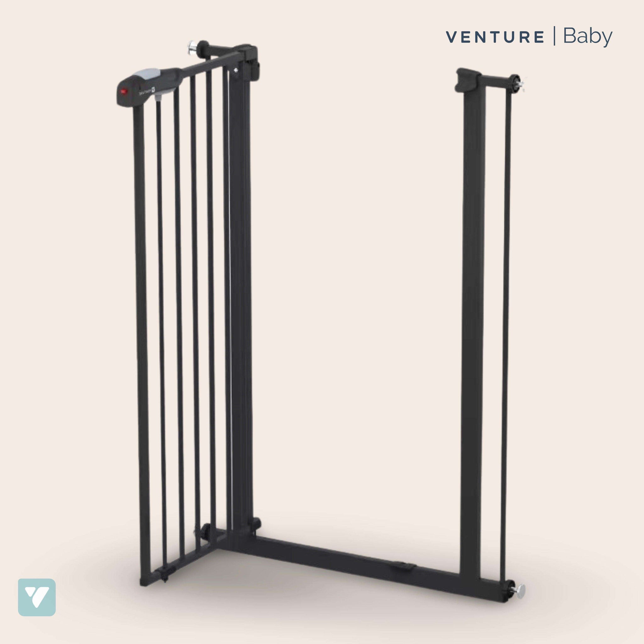 Venture QFix 110cm Extra Tall Pressure Fit Baby & Pet Safety Gate B