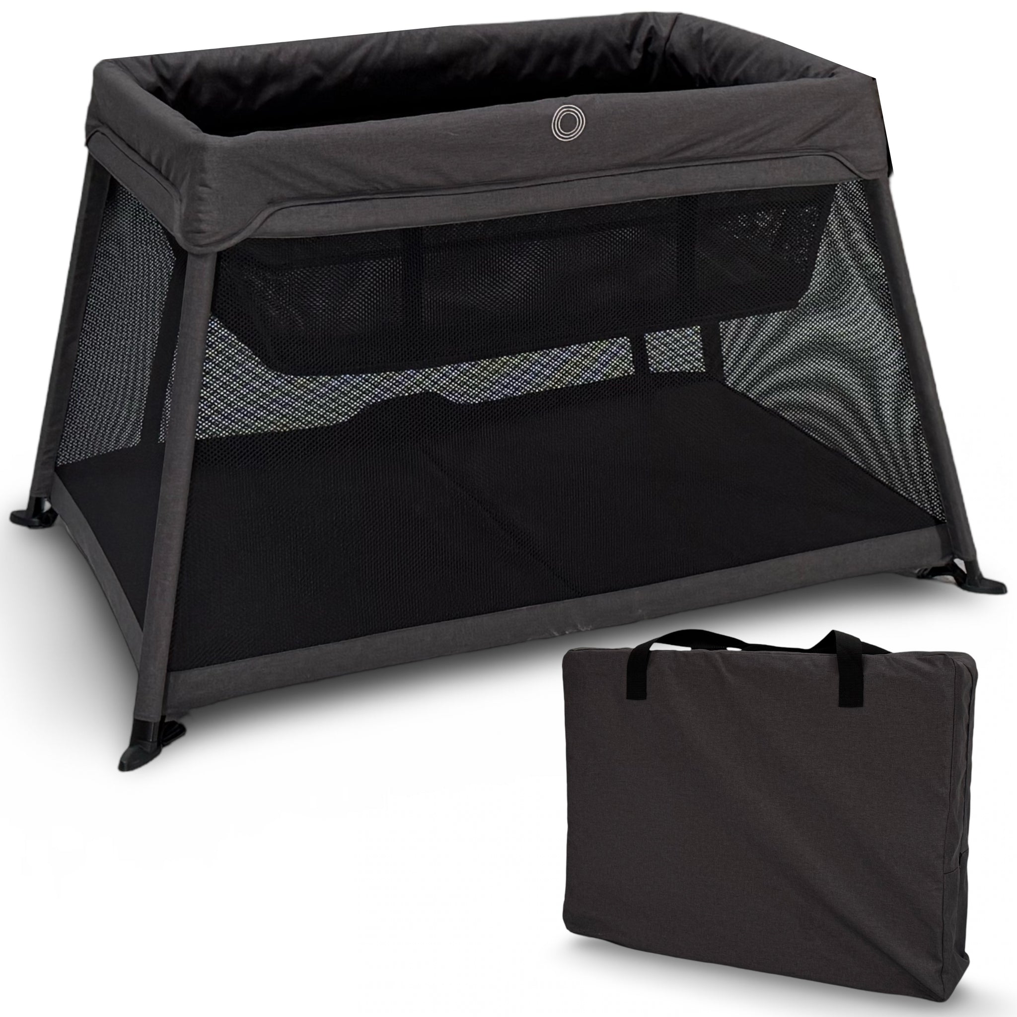 Airpod 3 Travel Cot Includes Newborn Bassinet Insert - Dark Grey