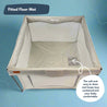 portable baby playpen with fitted mat