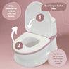 pink potty for kids with dual layer toilet seat