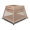 Beige compact baby travel cot