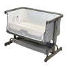 Venture Bedside Crib Hush+ Bedside Co-Sleeping Crib - Grey Knit